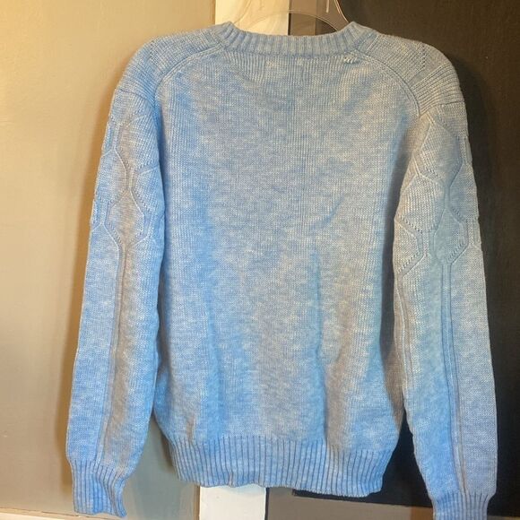 Vintage Richman Brothers Women’s Acrylic Sweater Light Blue Size Medium - Picture 5 of 6